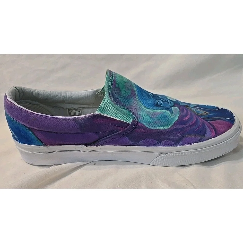 Vans Custom Painted The Legend Of Zelda Characters Zora‎ And Fi Shoes Unisex